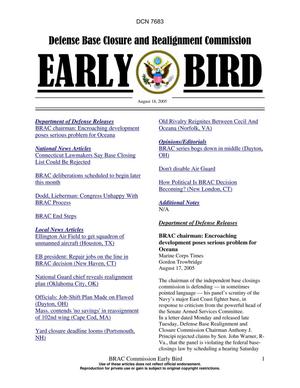 BRAC Early Bird 18 August 2005