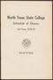 Pamphlet: North Texas State College Schedule of Classes: Fall 1950 - 1951