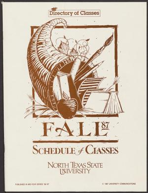 North Texas State University Schedule of Classes: Fall 1987