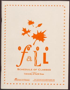 University of North Texas Schedule of Classes: Fall 1993
