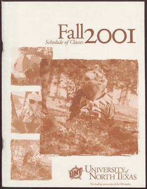Primary view of object titled 'University of North Texas Schedule of Classes: Fall 2001'.