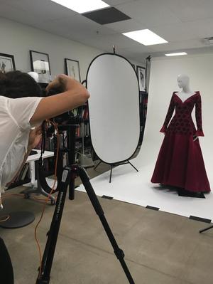 [Sheryl Lanzel photographing an haute couture dress]