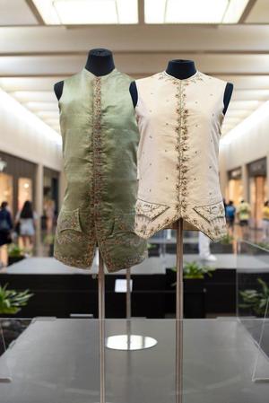 [Two eighteenth-century menswear vests]