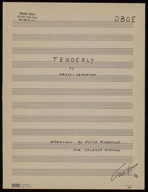 Primary view of object titled 'Tenderly: Oboe Part'.