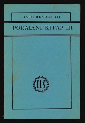 Primary view of object titled 'Poraini Kitap III'.