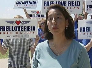 [News Clip: Community Rally to Tame Love Field Flights for Children's Peace]