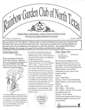 Rainbow Garden Club of North Texas Newsletter, Volume 5, Number 10, October 1997