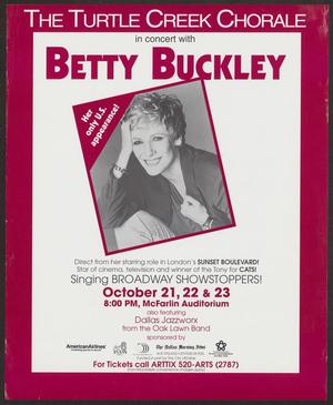 [Turtle Creek Chorale in Concert with Betty Buckley]