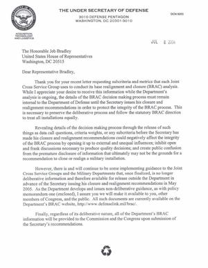 Letter dated 8 Jul 2004 to Rep. Jeb Bradley from Michael Wynn