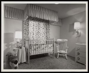 [Interior of a home's nursery room]