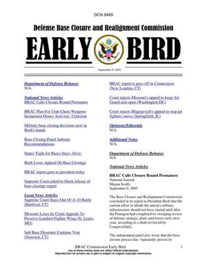 BRAC Early Bird 9 September 2005