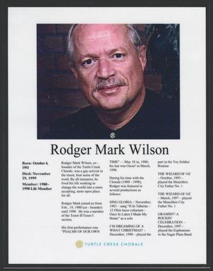[Rodger Mark Wilson Obituary]