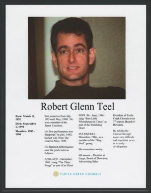 [Obituary for Robert Glenn Teel]