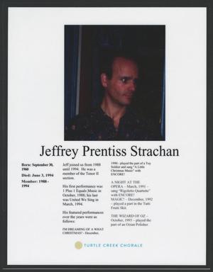 [Obituary for Jeffrey Prentiss Strachan]