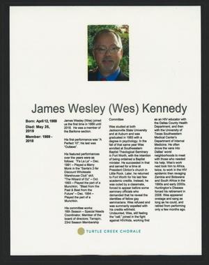 [James Wesley (Wes) Kennedy Obituary]