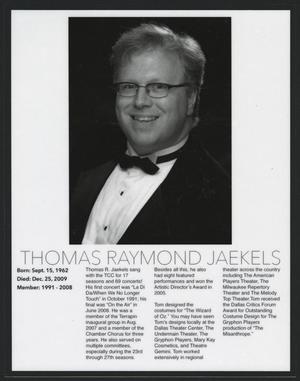 [Thomas Raymond Jaekels Obituary]