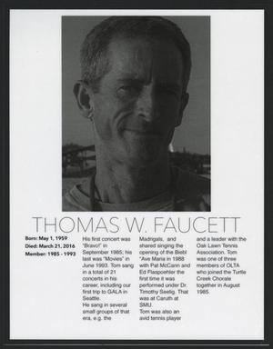 [Obituary for Thomas W. Faucett]
