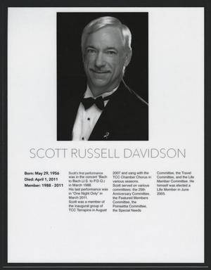 [Obituary for Scott Russell Davidson]