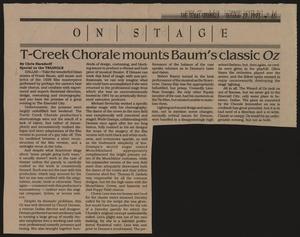 [T-Creek Chorale mounts Baum's Classic Oz]