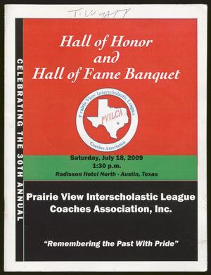 [Program: Prairie View Interscholastic League Coaches Association Banquet, 2009]