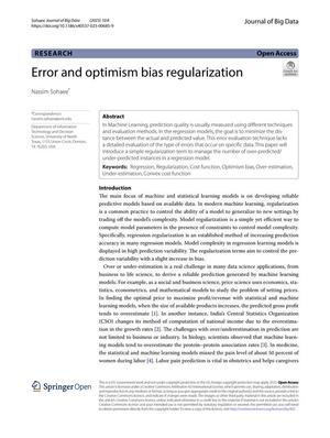 Primary view of object titled 'Error and optimism bias regularization'.