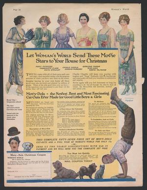Primary view of object titled '[Woman's World Movie Stars Advertisement]'.