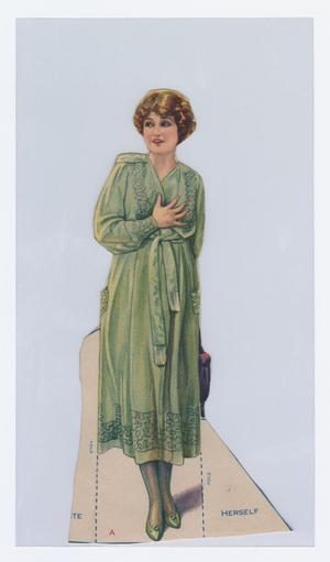 [Paper Doll with Green Dress]