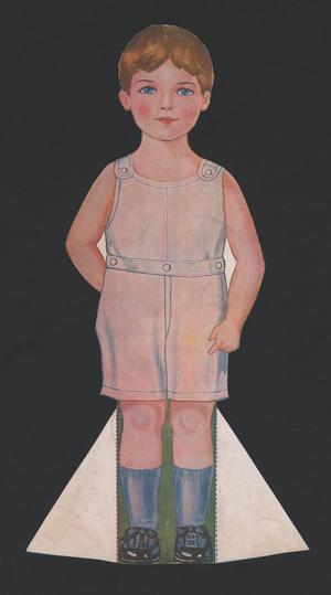 [Boy Paper Doll with Brown Hair]