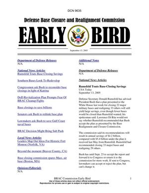 BRAC Early Bird 13 September 2005