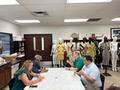 Photograph: [UNT Career Center staff engaging in a drawing activity, 5]