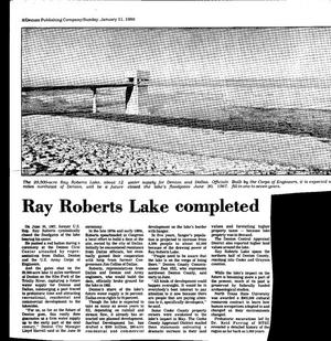 [Exploring Lake Ray Roberts: Sports Equipment Inventory and News Compilation]