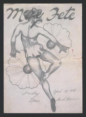 Primary view of object titled '[Program for May Fete]'.
