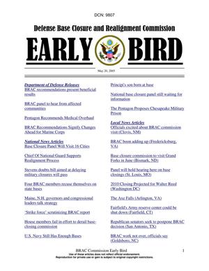 BRAC Early Bird 20 May 2005