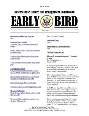BRAC Early Bird 22 May 2005