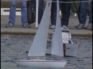 [News Clip: Toy Boat Race]