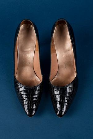 Leather heel
