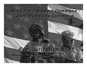 MACOM Familiarization Briefings - JMC Overview