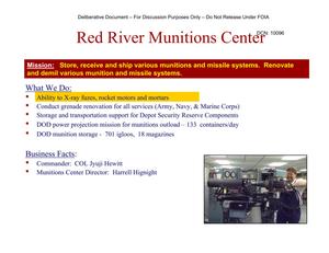 Red River AD Installation Familiarization Briefing (20 May 04)