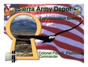 Sierra AD Installation Familiarization Briefing (13 April 04)