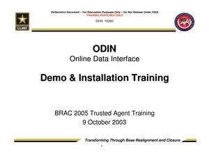 Online Data Interface, Demo & Installation Training - Trusted Agent Training Session 2