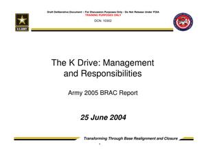 TABS Training 201 - Session 9 - K Drive Management