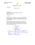 Primary view of Executive Correspondence - Thank You Note from Senator Thune (R-SD) to Jennifer Meyer