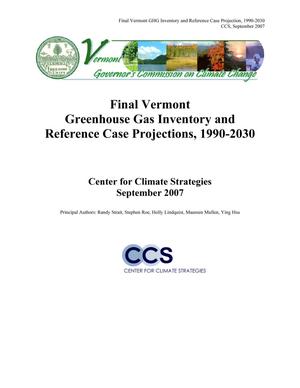 Primary view of object titled 'Final Vermont Greenhouse Gas Inventory and Reference Case Projections, 1990-2030'.