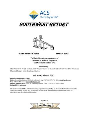 Southwest Retort, Volume 64, Number 6, March 2012