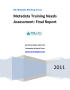 Report: Metadata Training Needs Assessment: Final Report
