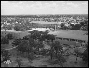 [Aerial Photograph of Multiple Buildings for the North Texas State College, June 6, 1956 #1]