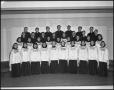 Thumbnail image of item number 1 in: '[The 1942 Campus Choir in Robes]'.