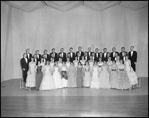 [A Capella Choir Posing on Stage for a Photograph, December 4, 1961 #2]
