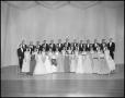 Primary view of [A Capella Choir Posing on Stage for a Photograph, December 4, 1961 #2]