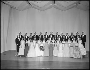 [A Capella Choir Posing on Stage for a Photograph, December 4, 1961 #3]